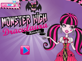 Флеш игра - Прически школы монстров