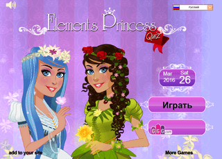 Игра Тест: Стихийная принцесса