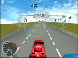 Игра Трехмерная скоростная гонка