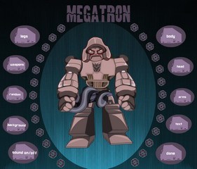 Флеш игра - Новый образ мегатрона
