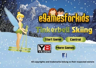 Игра Фея тинкербел лыжница