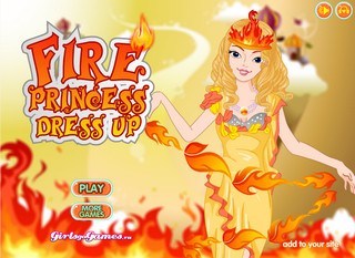 Флеш игра - Огненная принцесса