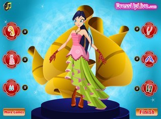 Игра Одень куклу Винкс для вечеринки