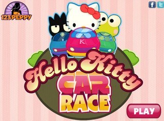 Игра Гонщица хелоу кити