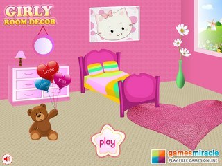 Игра Любимая спальня кити